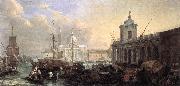 CARLEVARIS, Luca The Sea Custom House with San Giorgio Maggiore fdg Norge oil painting reproduction